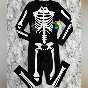 Tipsy Elves | NWT Women's size medium skeleton bodysuit costume bones zip front